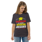 ADVENTURE BEGINS unisex t-shirt - - - Printoo Shop