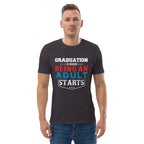 ADULTING BEGINS unisex t-shirt - - - Printoo Shop