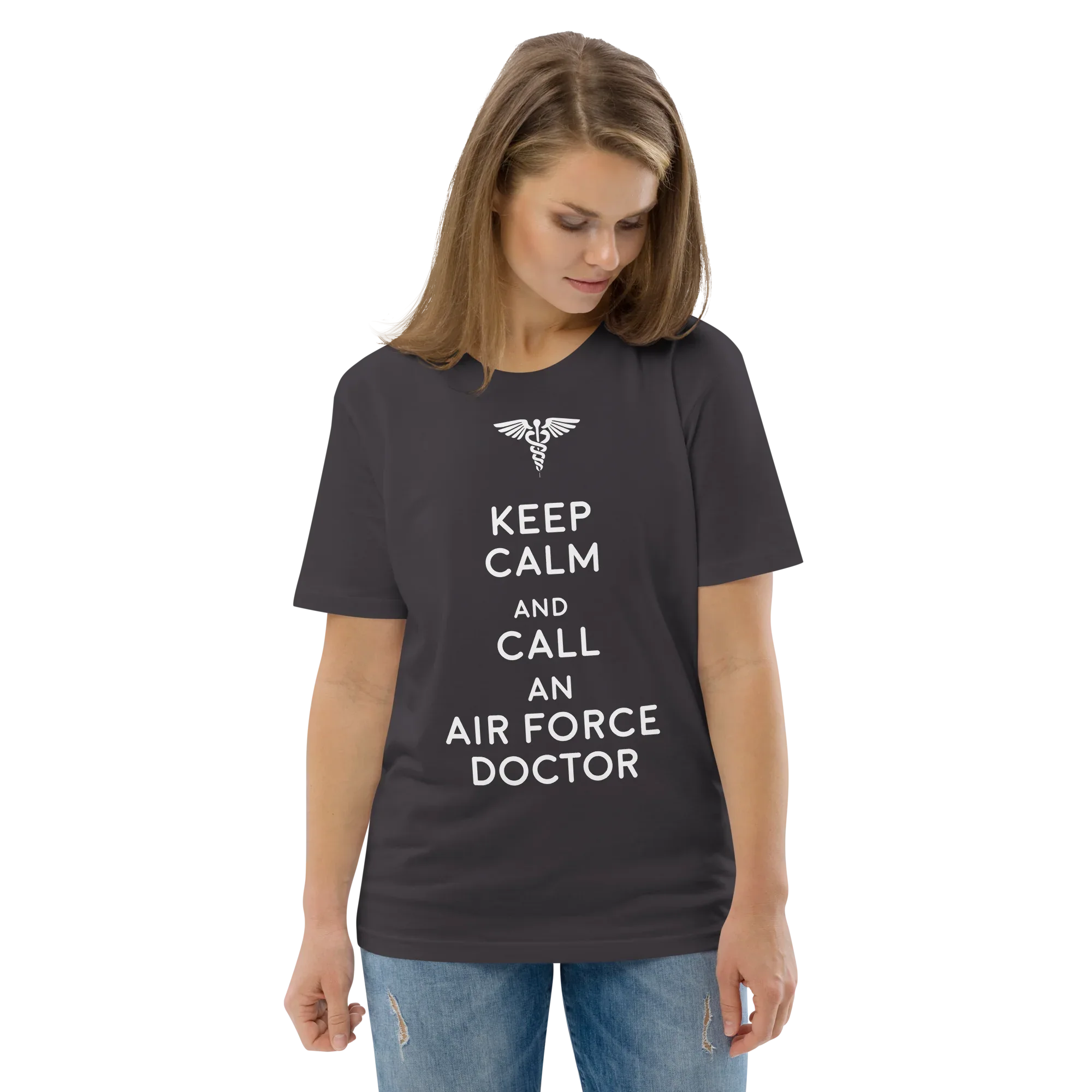 AIR FORCE DOCTOR unisex t-shirt - Printoo Shop - - Doctor, t-shirt, unisex, Unisex Organic Cotton T-Shirt | Stanley/Stella STTU169