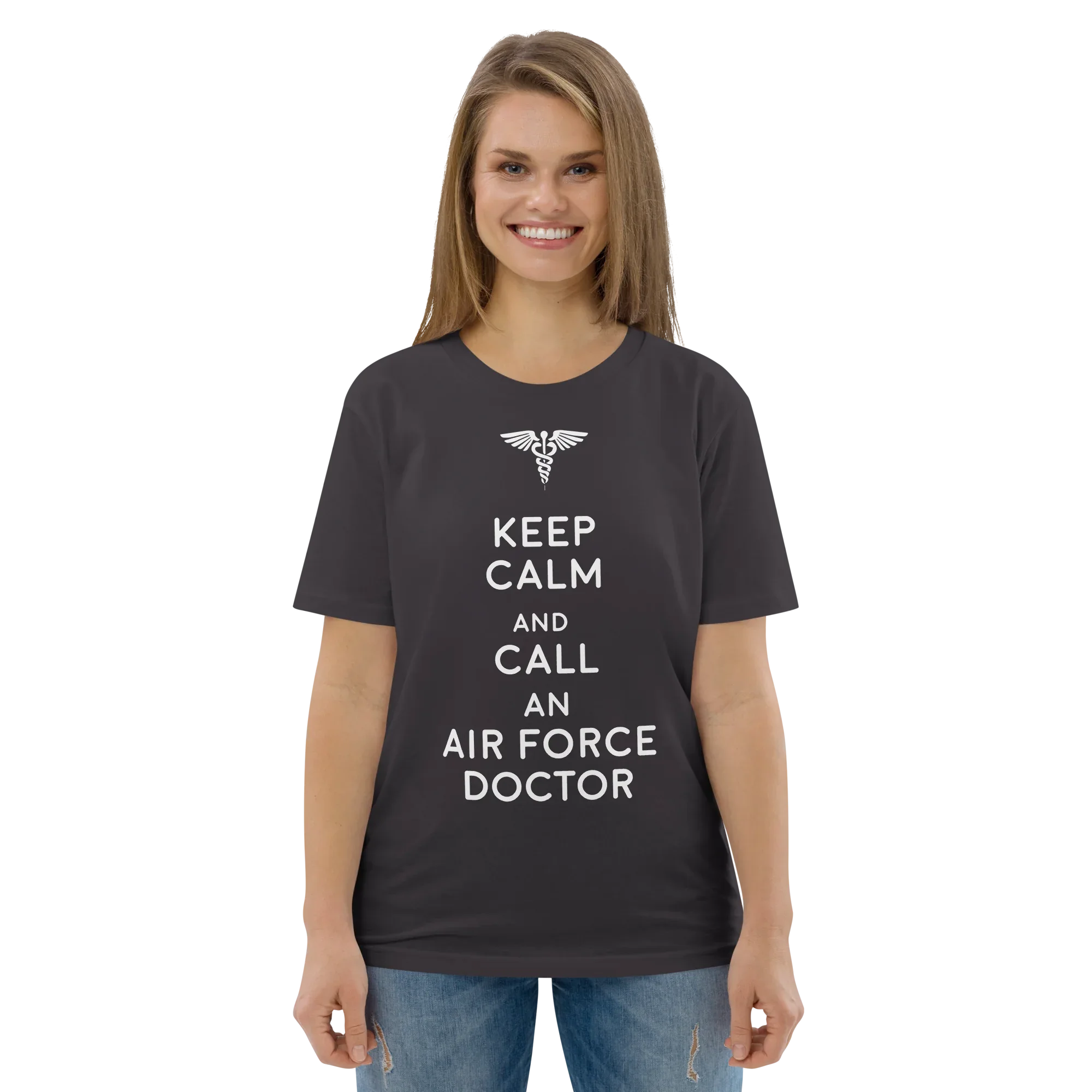 AIR FORCE DOCTOR unisex t-shirt - Printoo Shop - - Doctor, t-shirt, unisex, Unisex Organic Cotton T-Shirt | Stanley/Stella STTU169