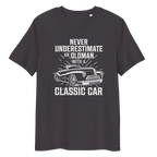 OLDMAN WITH A CLASSIC CAR unisex t-shirt - - - Printoo Shop