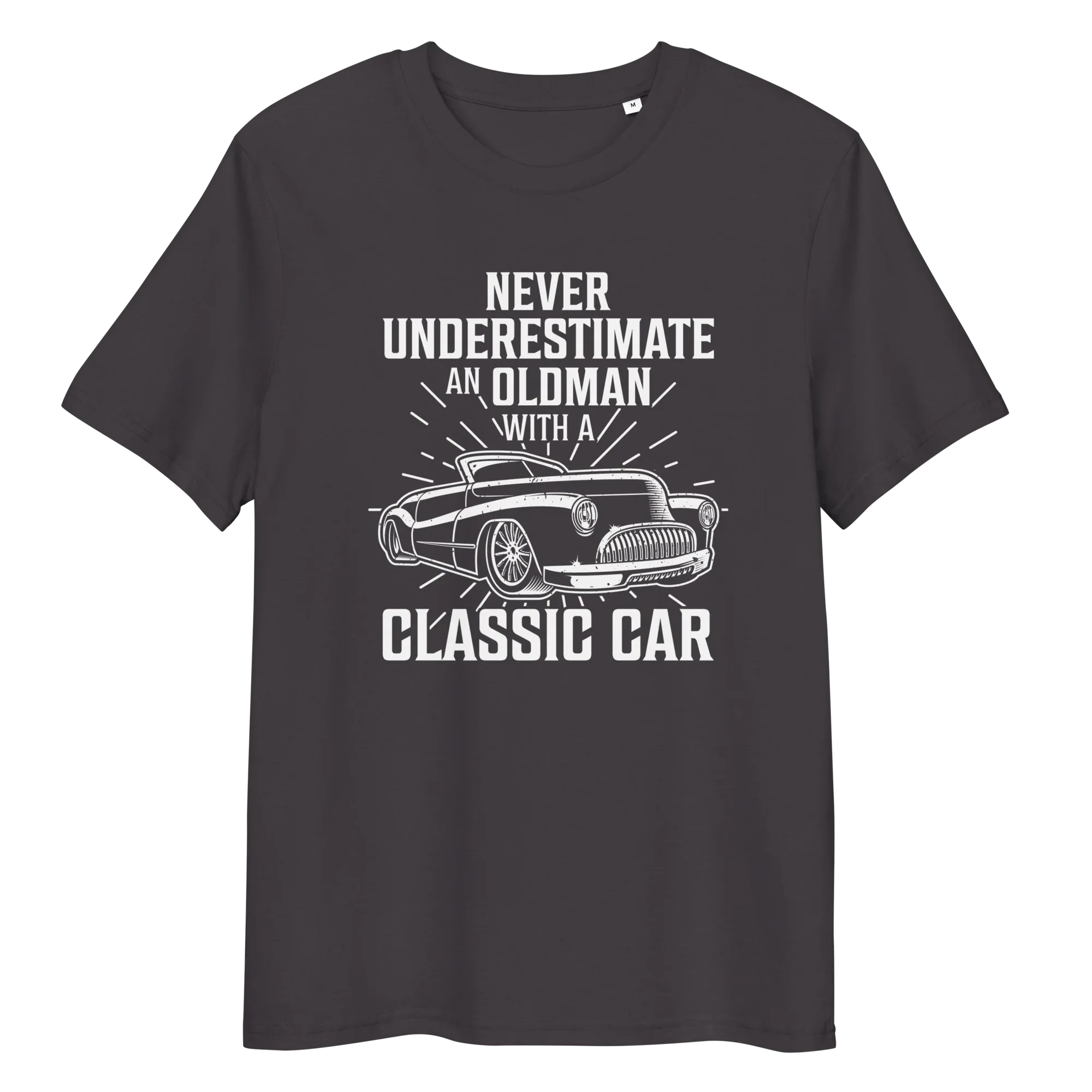 OLDMAN WITH A CLASSIC CAR unisex t-shirt - - - Printoo Shop