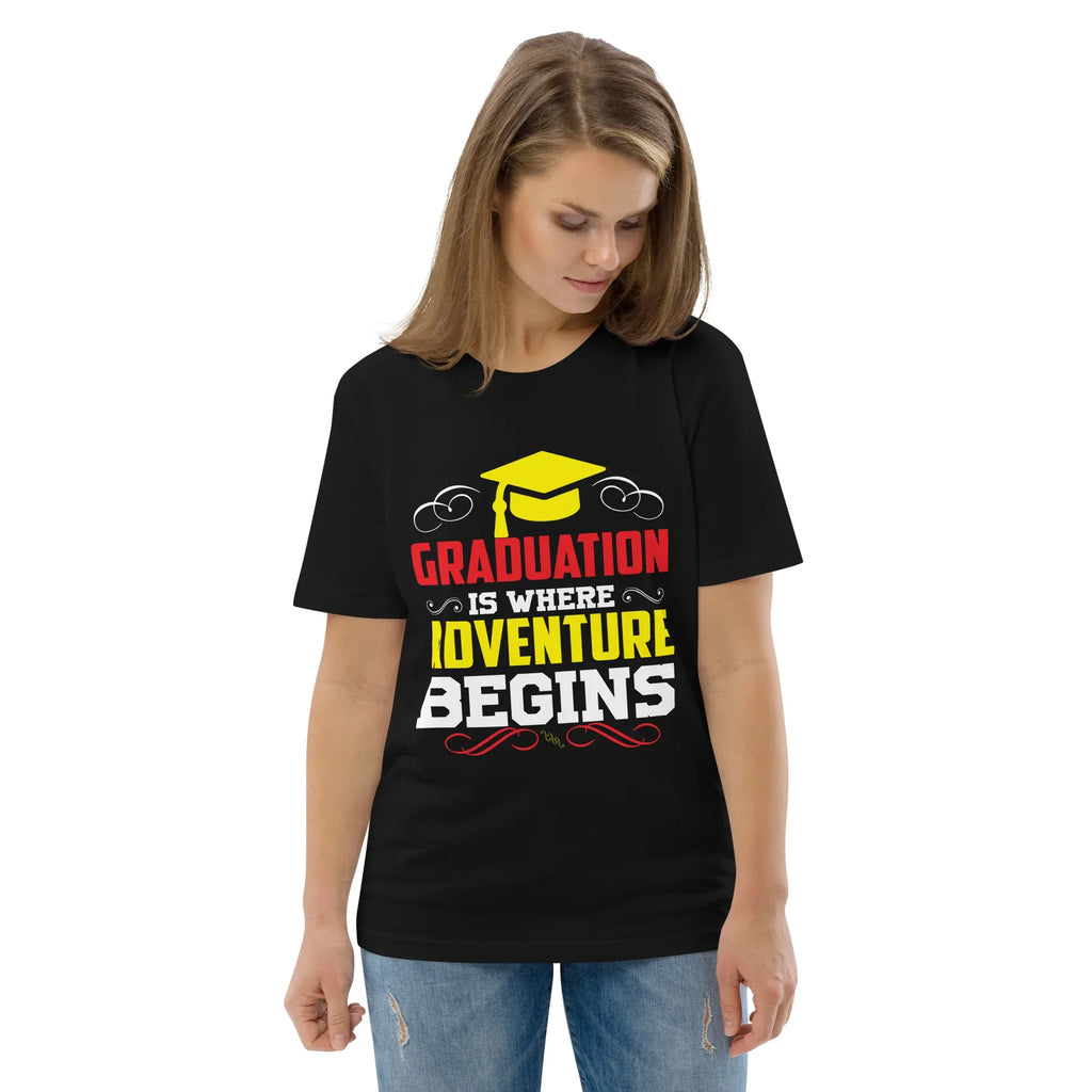 ADVENTURE BEGINS unisex t-shirt - - - Printoo Shop