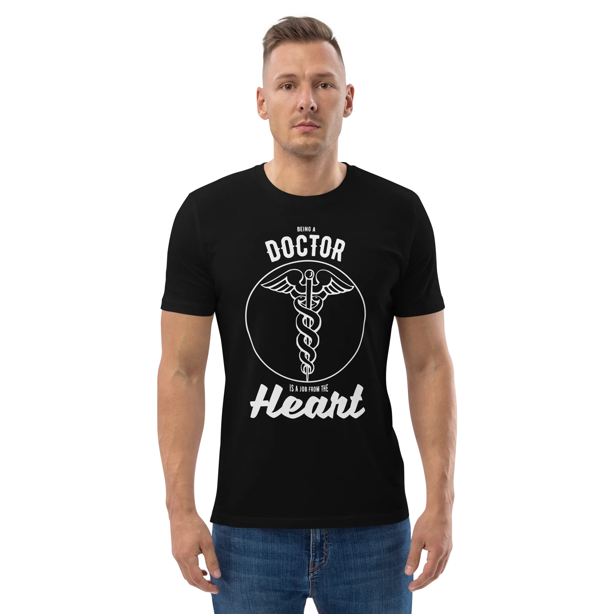DOCTOR HEART unisex t-shirt - Printoo Shop - - Doctor, t-shirt, unisex, Unisex Organic Cotton T-Shirt | Stanley/Stella STTU169