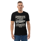 AMERICA'S HIGHWAY unisex t-shirt - Printoo Shop - - cars, t-shirt, unisex, Unisex Organic Cotton T-Shirt | Stanley/Stella STTU169