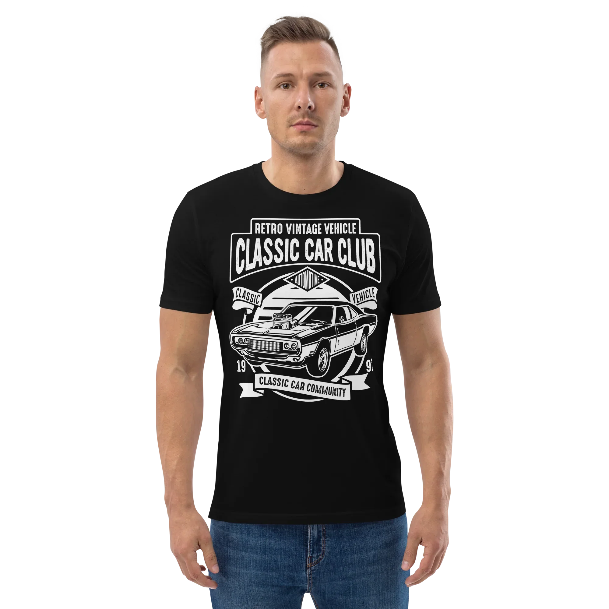 CLASSIC CAR CLUB unisex t-shirt - - - Printoo Shop