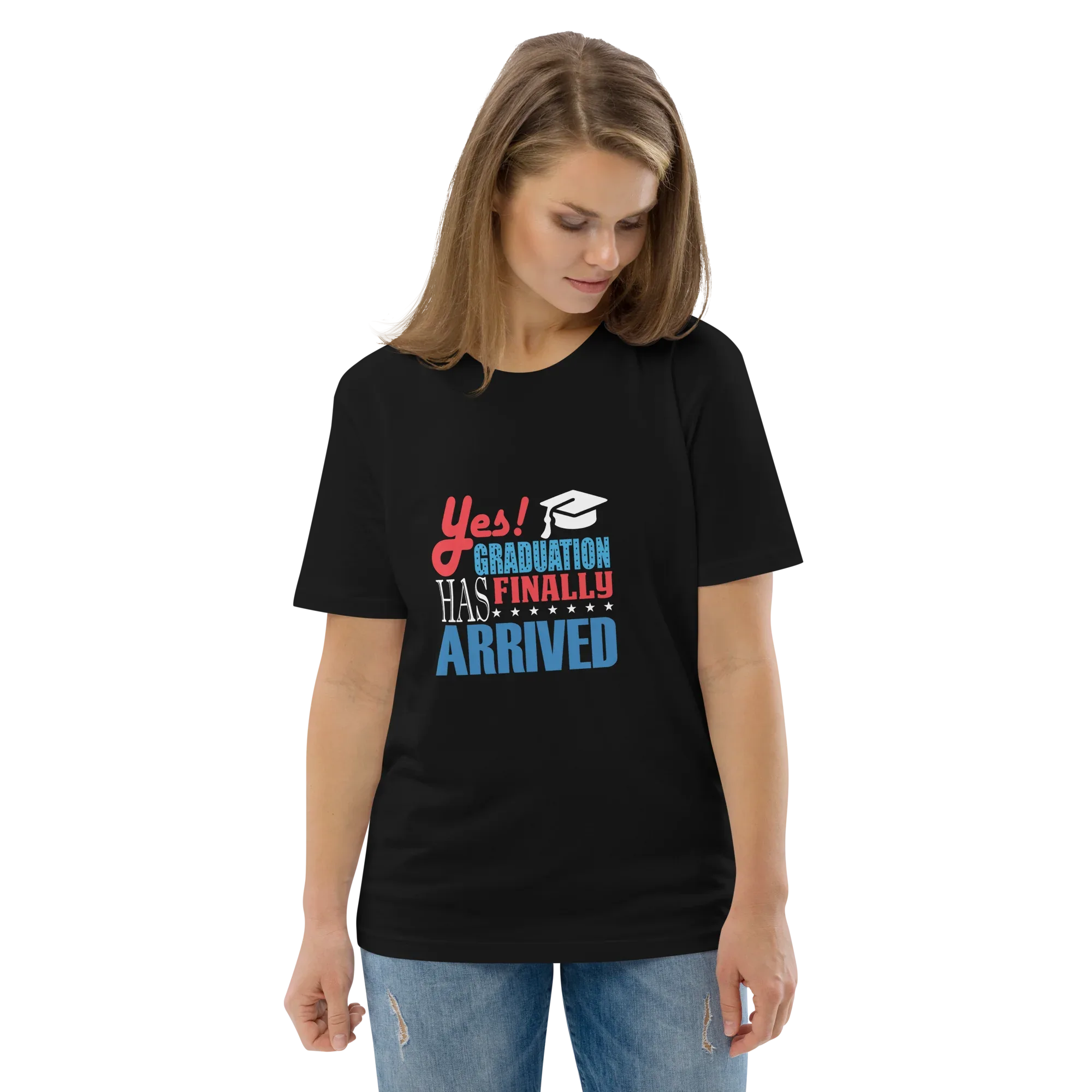 FINALLY GRADUATED unisex t-shirt - - Graduation shirts - Printoo Shop