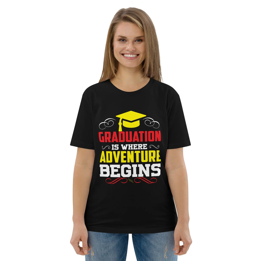 ADVENTURE BEGINS unisex t-shirt - - - Printoo Shop