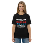 ADULTING BEGINS unisex t-shirt - - - Printoo Shop