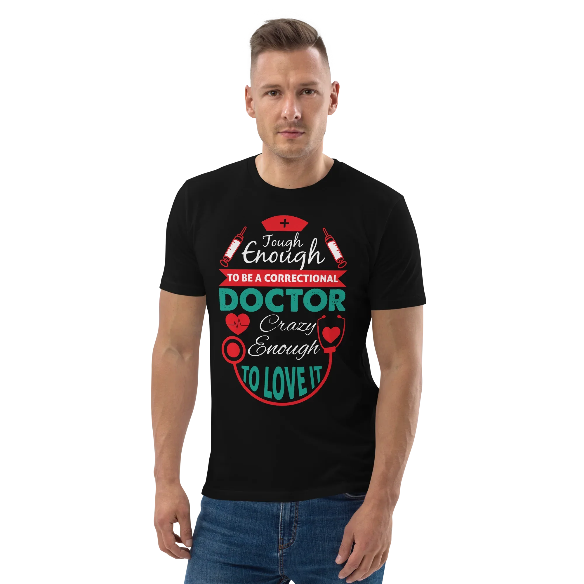 CORRECTIONAL DOCTOR unisex t-shirt - Printoo Shop - - Doctor, t-shirt, unisex, Unisex Organic Cotton T-Shirt | Stanley/Stella STTU169