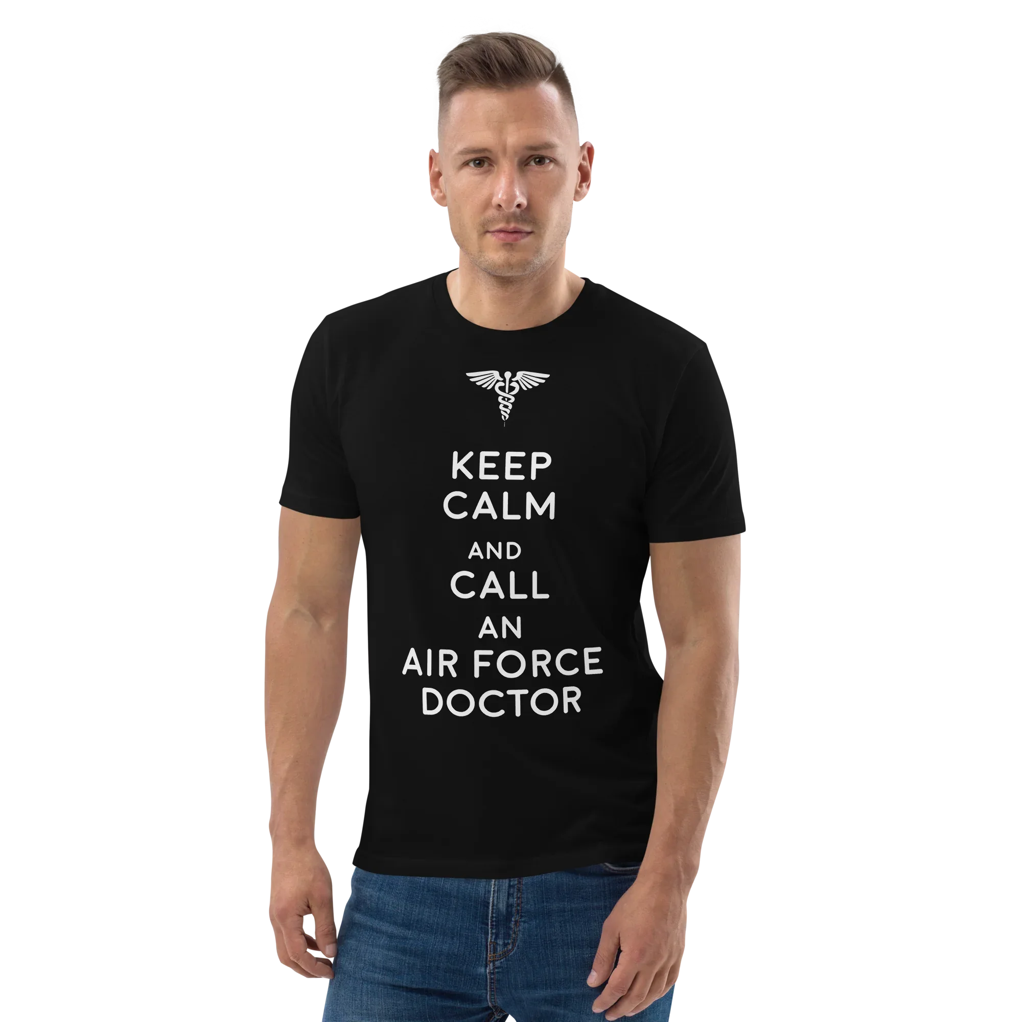 AIR FORCE DOCTOR unisex t-shirt - Printoo Shop - - Doctor, t-shirt, unisex, Unisex Organic Cotton T-Shirt | Stanley/Stella STTU169