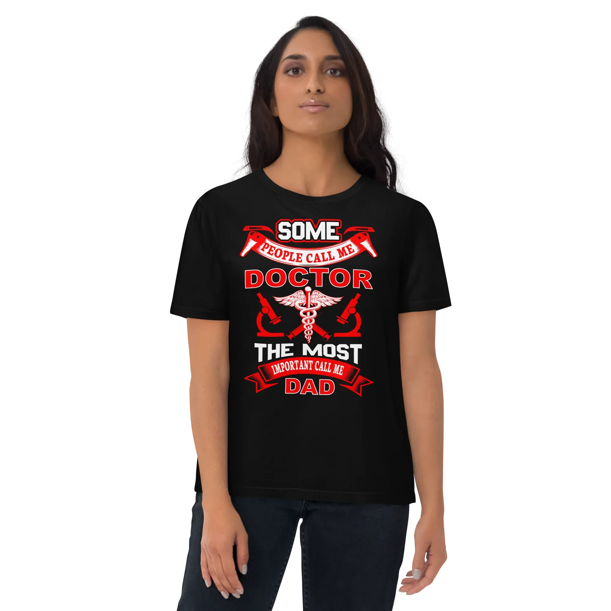 DOCTOR & DAD unisex t-shirt - Printoo Shop - - Doctor, t-shirt, unisex, Unisex Organic Cotton T-Shirt | Stanley/Stella STTU169