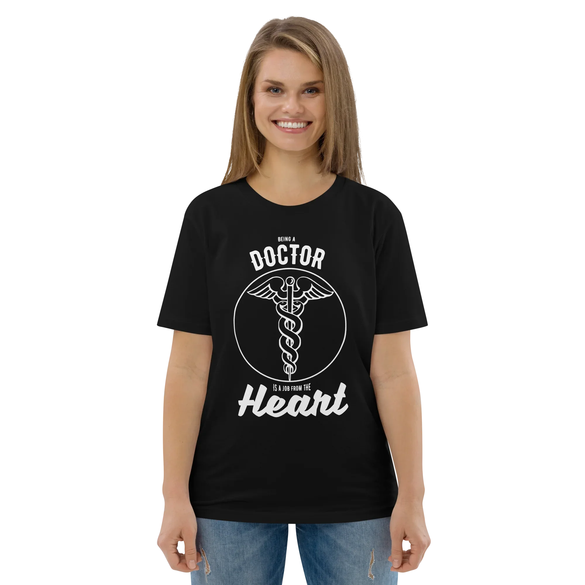 DOCTOR HEART unisex t-shirt - Printoo Shop - - Doctor, t-shirt, unisex, Unisex Organic Cotton T-Shirt | Stanley/Stella STTU169