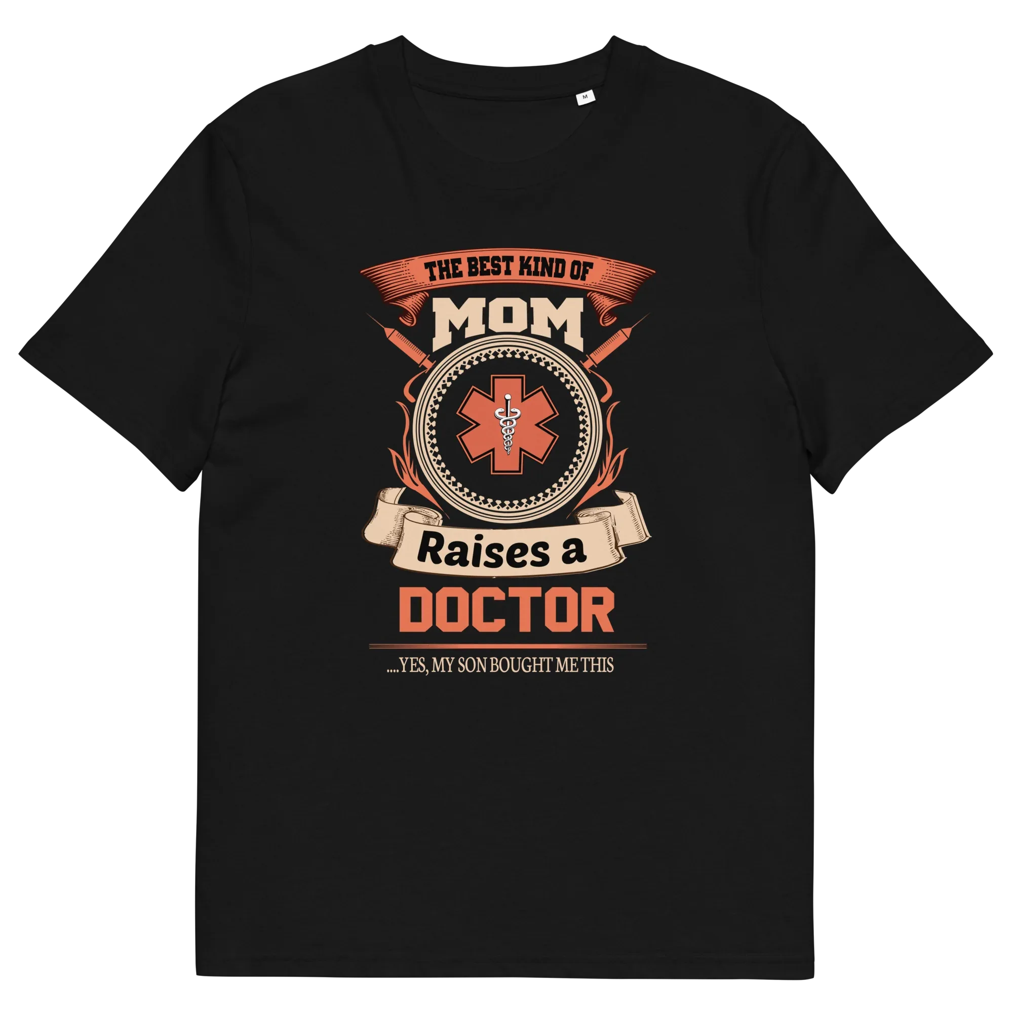 RAISES A DOCTOR unisex t-shirt - Printoo Shop - - Doctor, t-shirt, unisex, Unisex Organic Cotton T-Shirt | Stanley/Stella STTU169