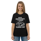 OLDMAN WITH A CLASSIC CAR unisex t-shirt - - - Printoo Shop