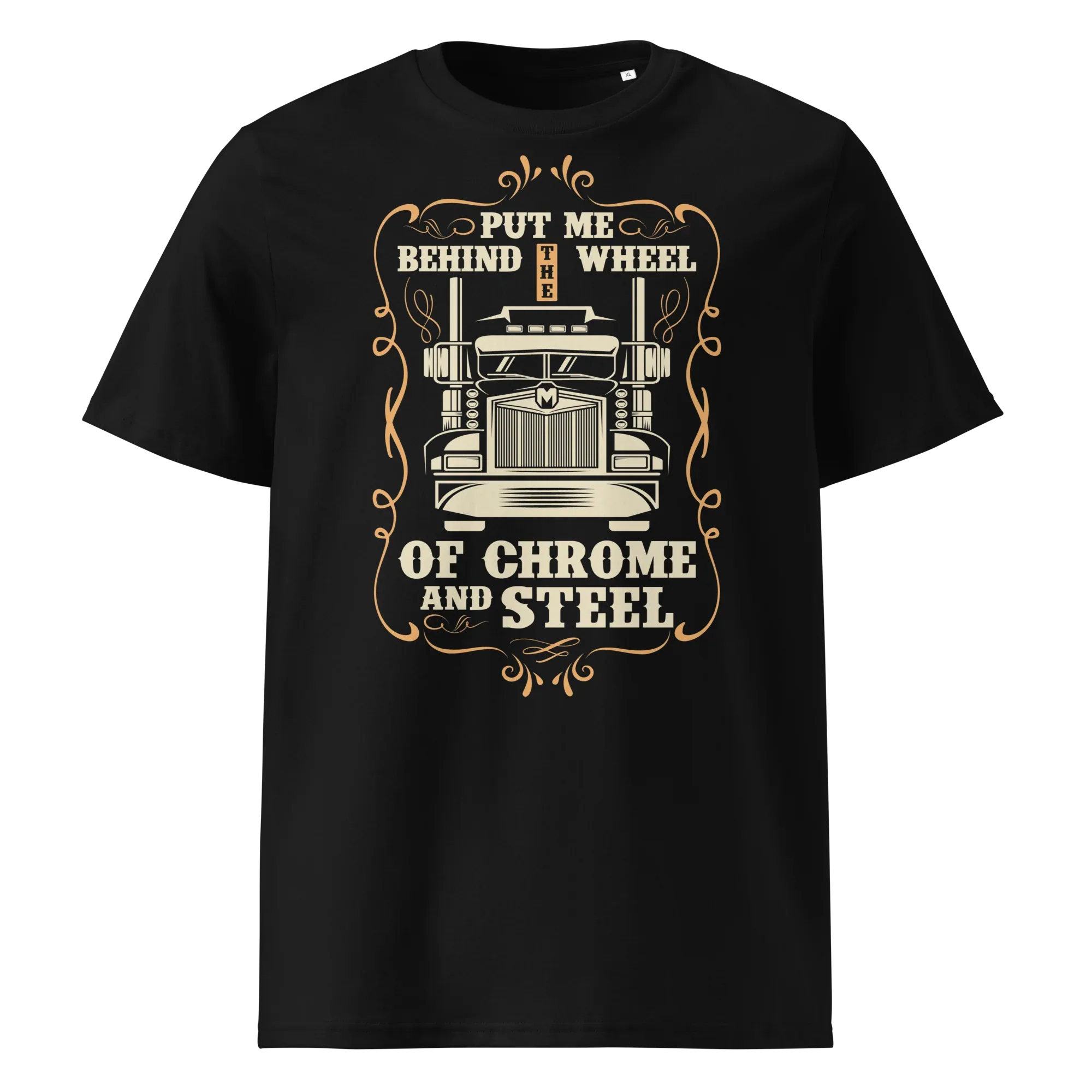 BEHIND THE WHEEL unisex t-shirt - Printoo Shop - - cars, t-shirt, unisex, Unisex Organic Cotton T-Shirt | Stanley/Stella STTU169