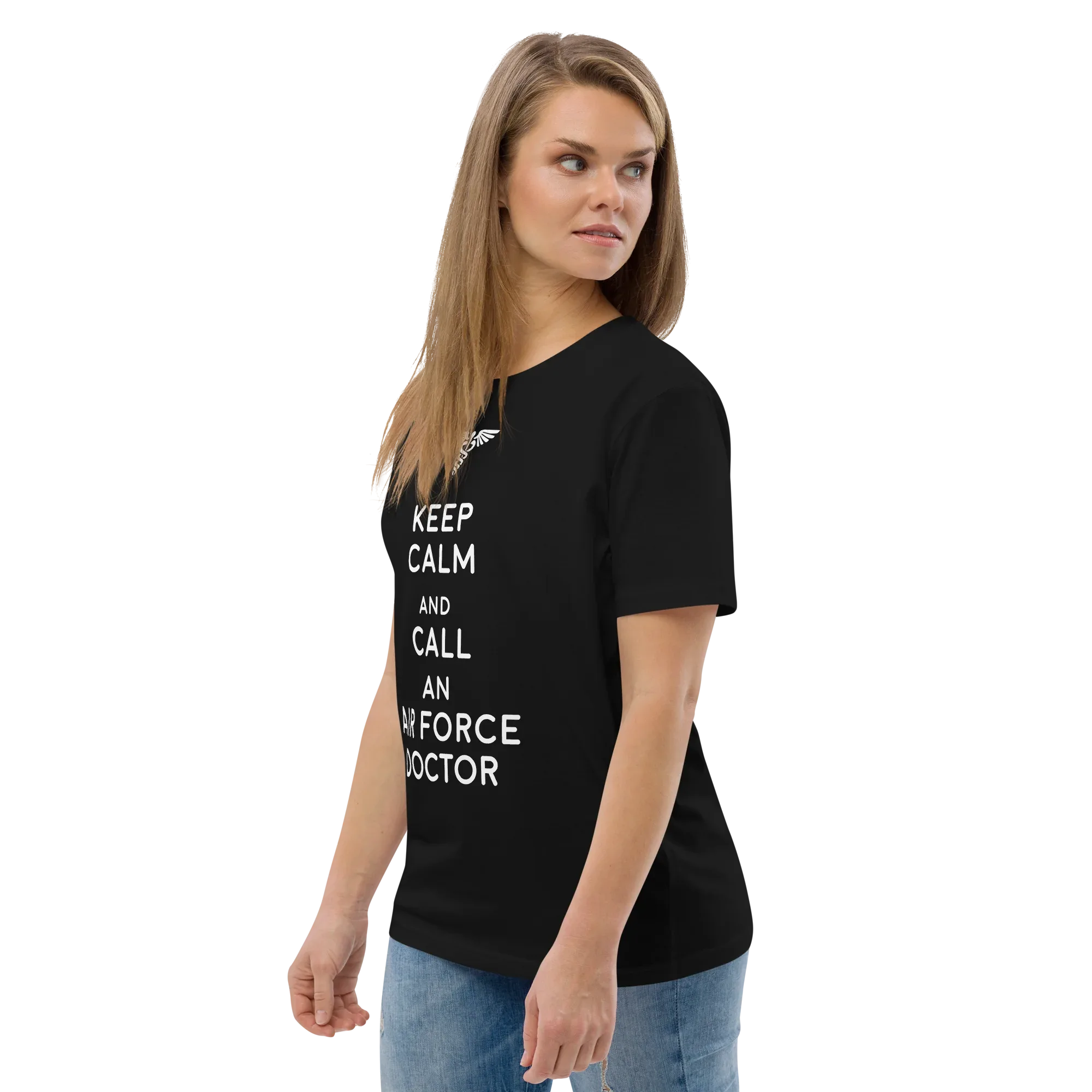 AIR FORCE DOCTOR unisex t-shirt - Printoo Shop - - Doctor, t-shirt, unisex, Unisex Organic Cotton T-Shirt | Stanley/Stella STTU169