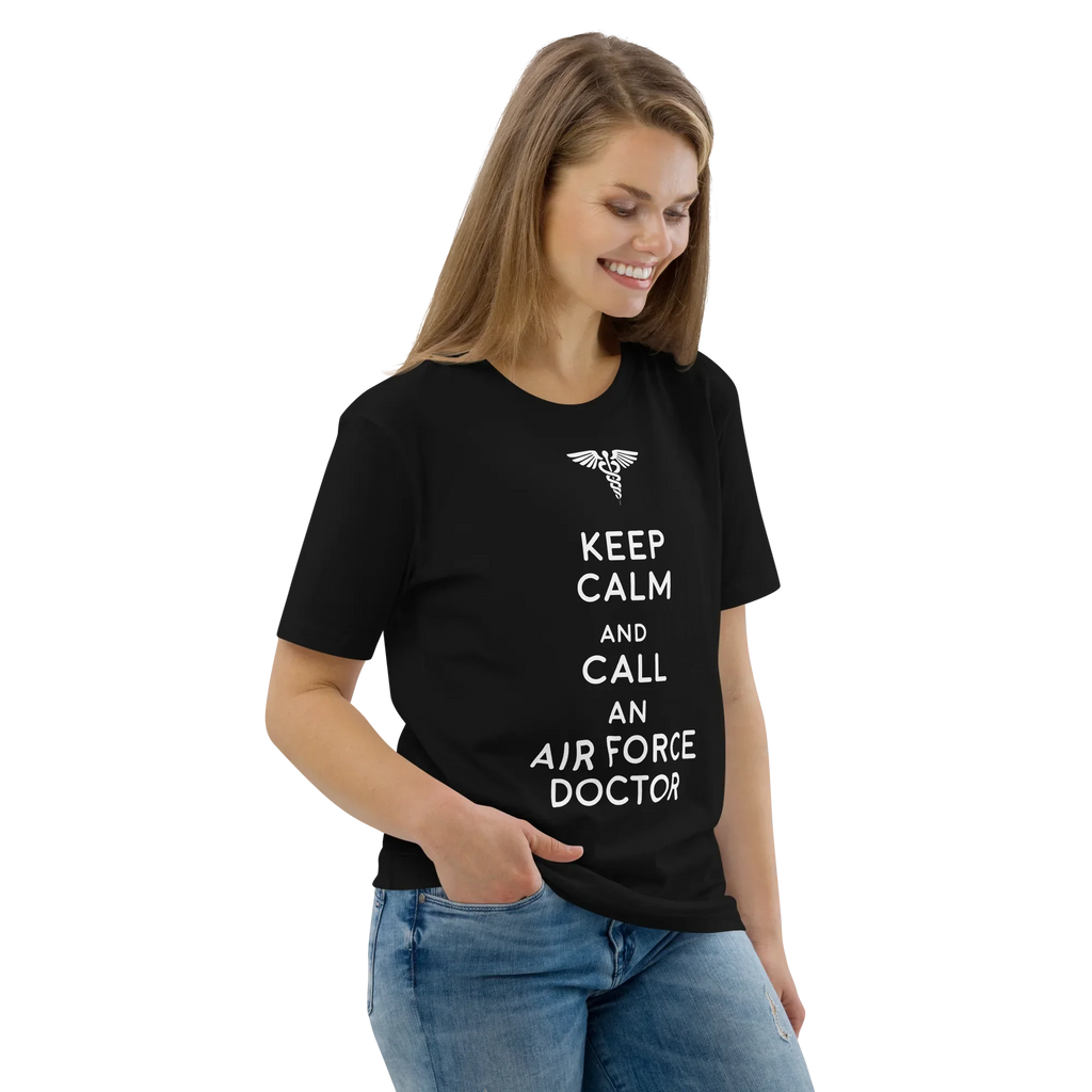 AIR FORCE DOCTOR unisex t-shirt - Printoo Shop - - Doctor, t-shirt, unisex, Unisex Organic Cotton T-Shirt | Stanley/Stella STTU169