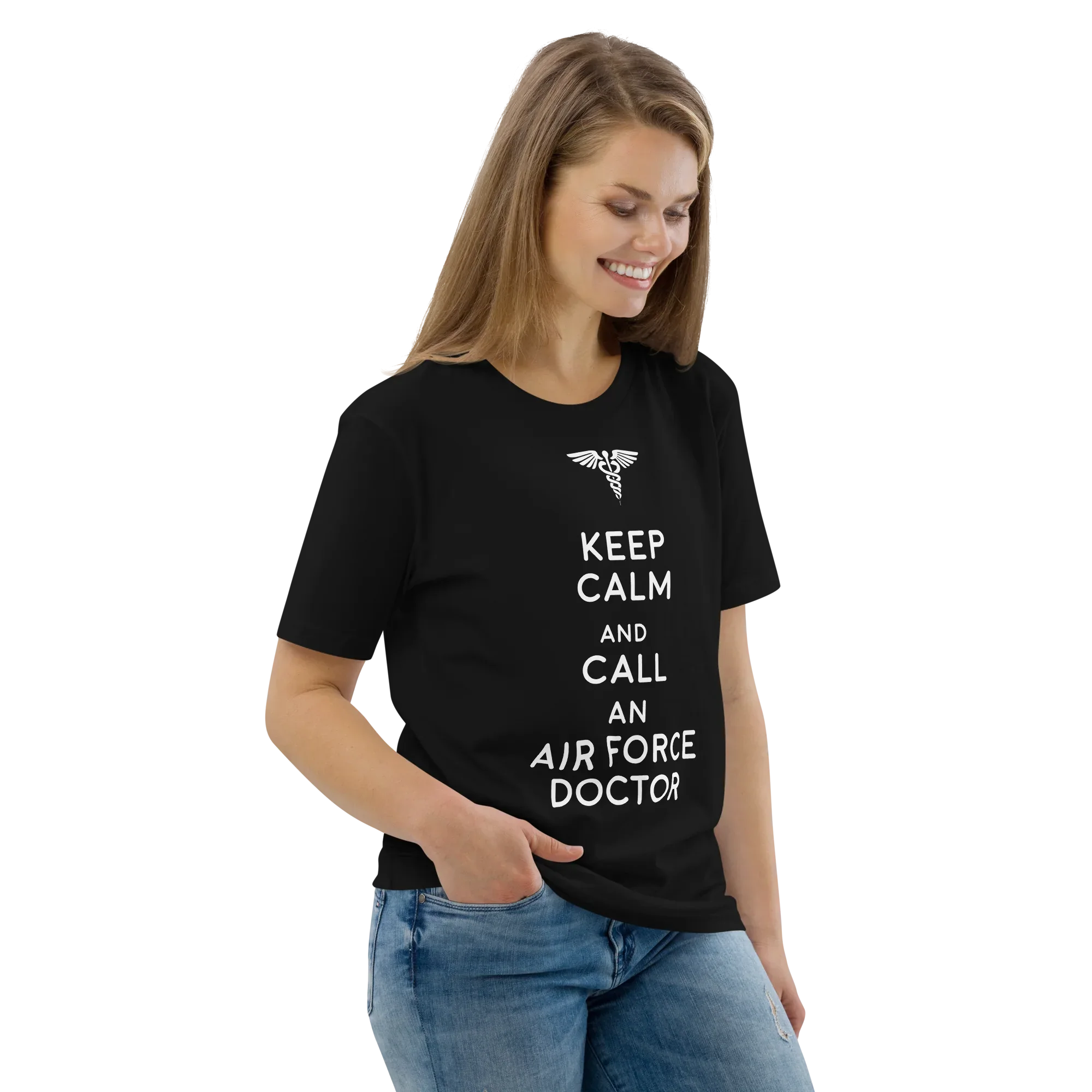 AIR FORCE DOCTOR unisex t-shirt - Printoo Shop - - Doctor, t-shirt, unisex, Unisex Organic Cotton T-Shirt | Stanley/Stella STTU169