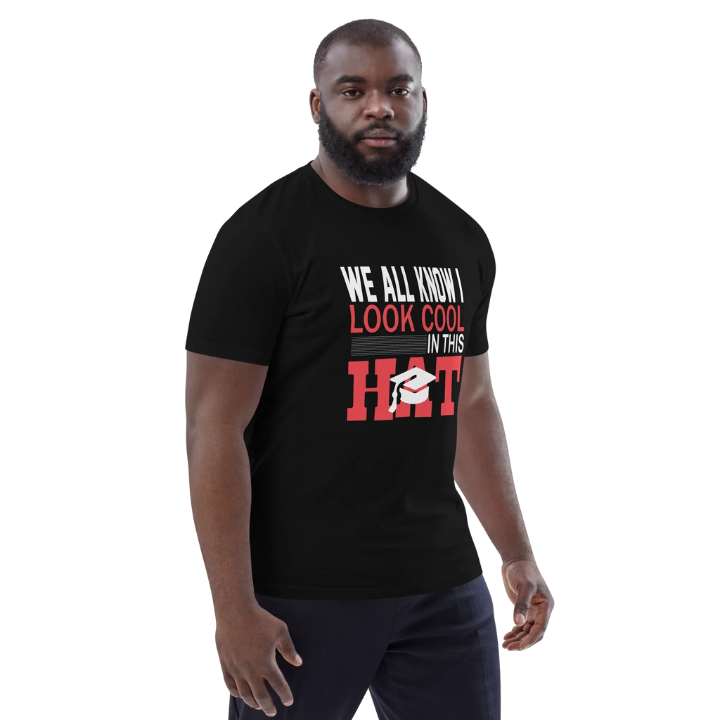 FUNNY COOL HAT unisex t-shirt - - Graduation shirts - Printoo Shop
