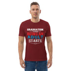 ADULTING BEGINS unisex t-shirt - - - Printoo Shop