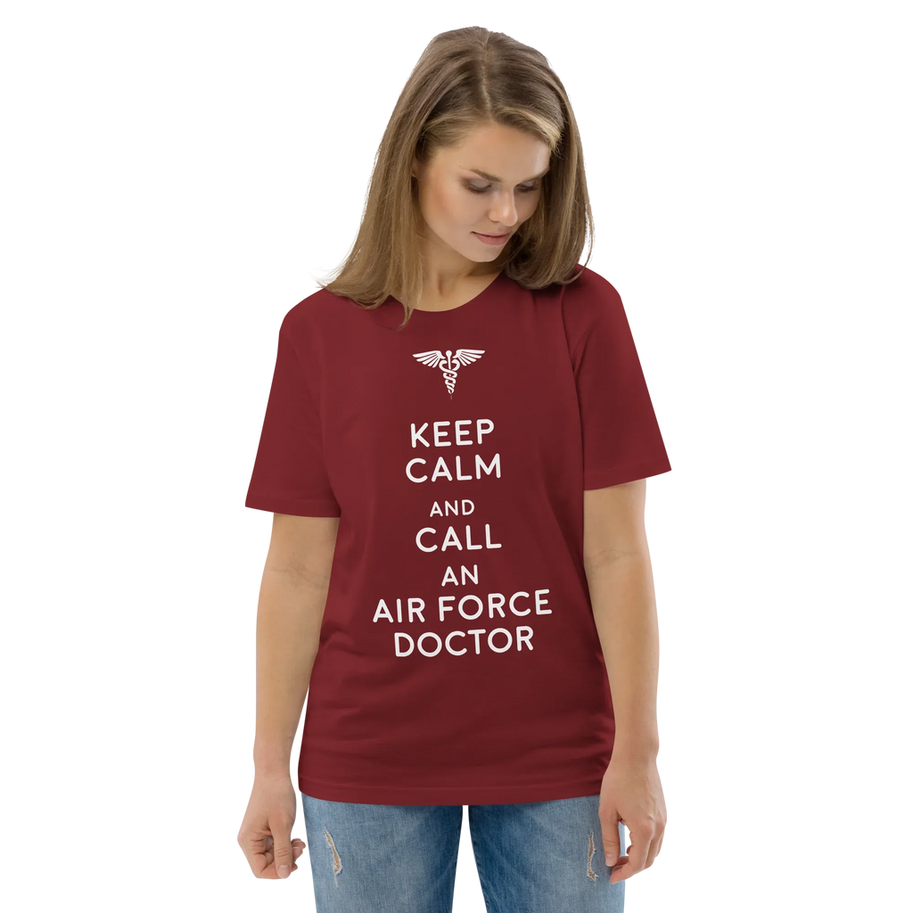 AIR FORCE DOCTOR unisex t-shirt - Printoo Shop - - Doctor, t-shirt, unisex, Unisex Organic Cotton T-Shirt | Stanley/Stella STTU169