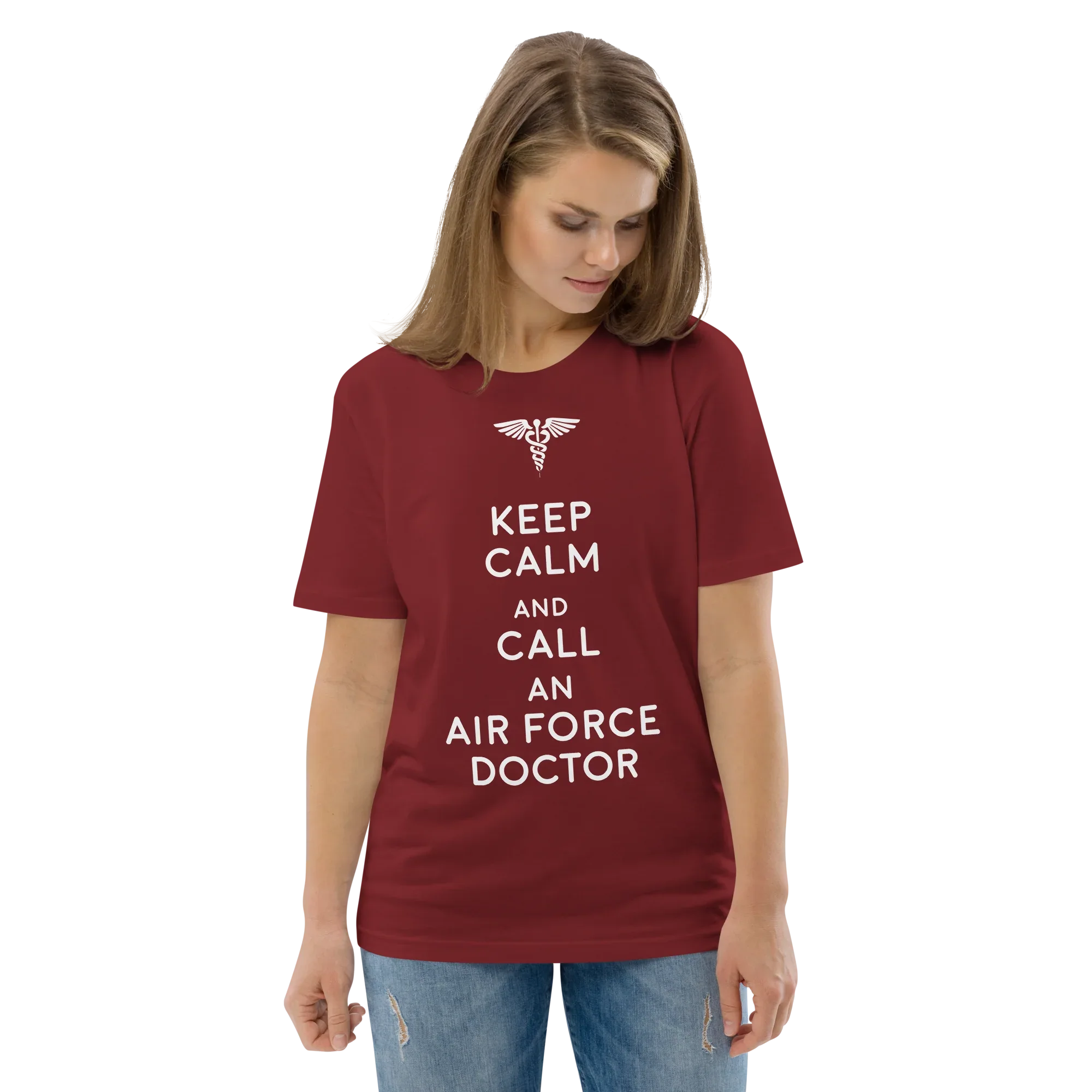AIR FORCE DOCTOR unisex t-shirt - Printoo Shop - - Doctor, t-shirt, unisex, Unisex Organic Cotton T-Shirt | Stanley/Stella STTU169