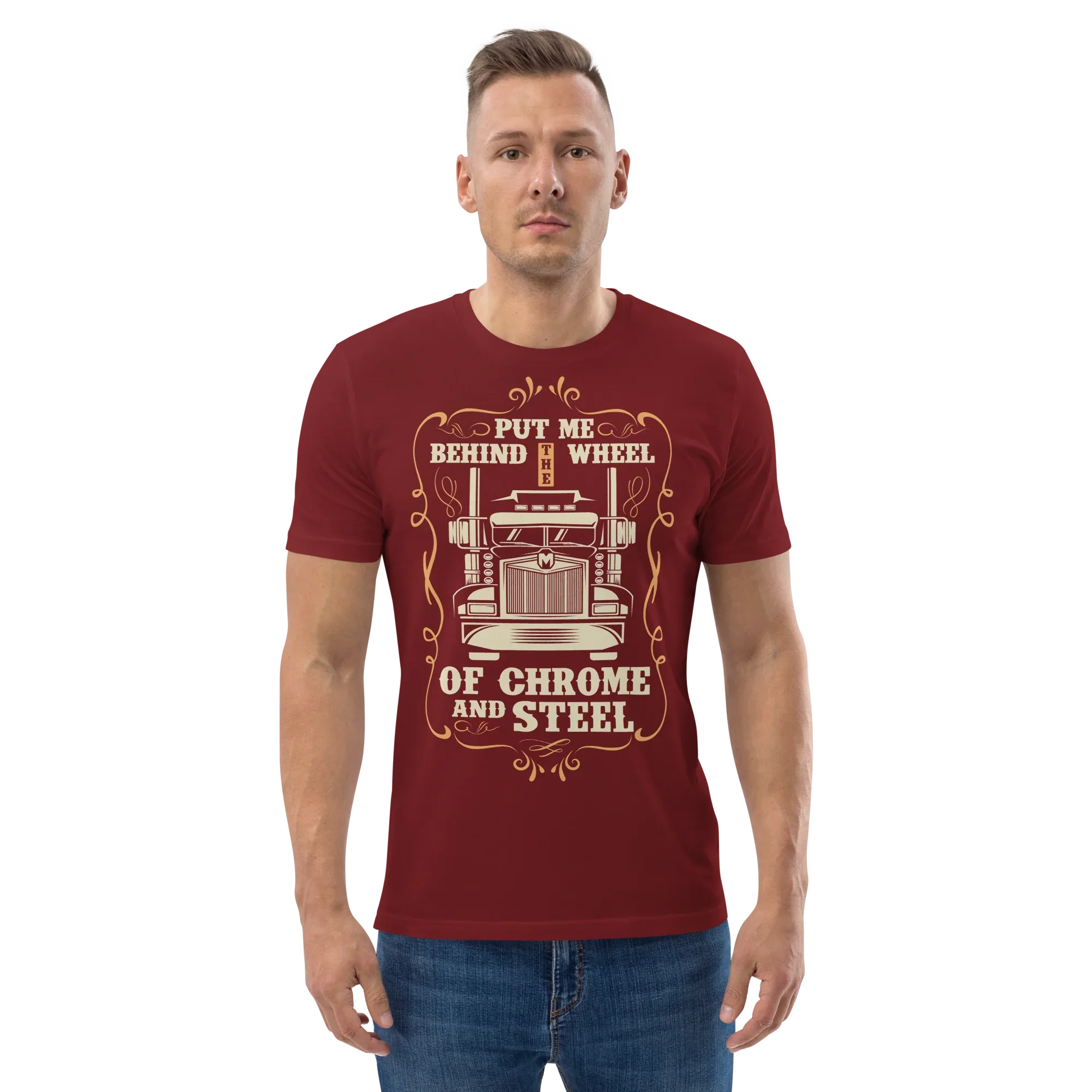 BEHIND THE WHEEL unisex t-shirt - - - Printoo Shop