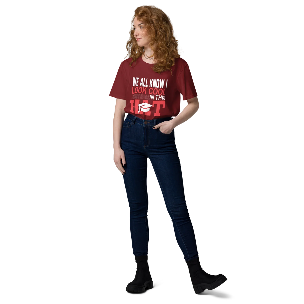 FUNNY COOL HAT unisex t-shirt - - Graduation shirts - Printoo Shop