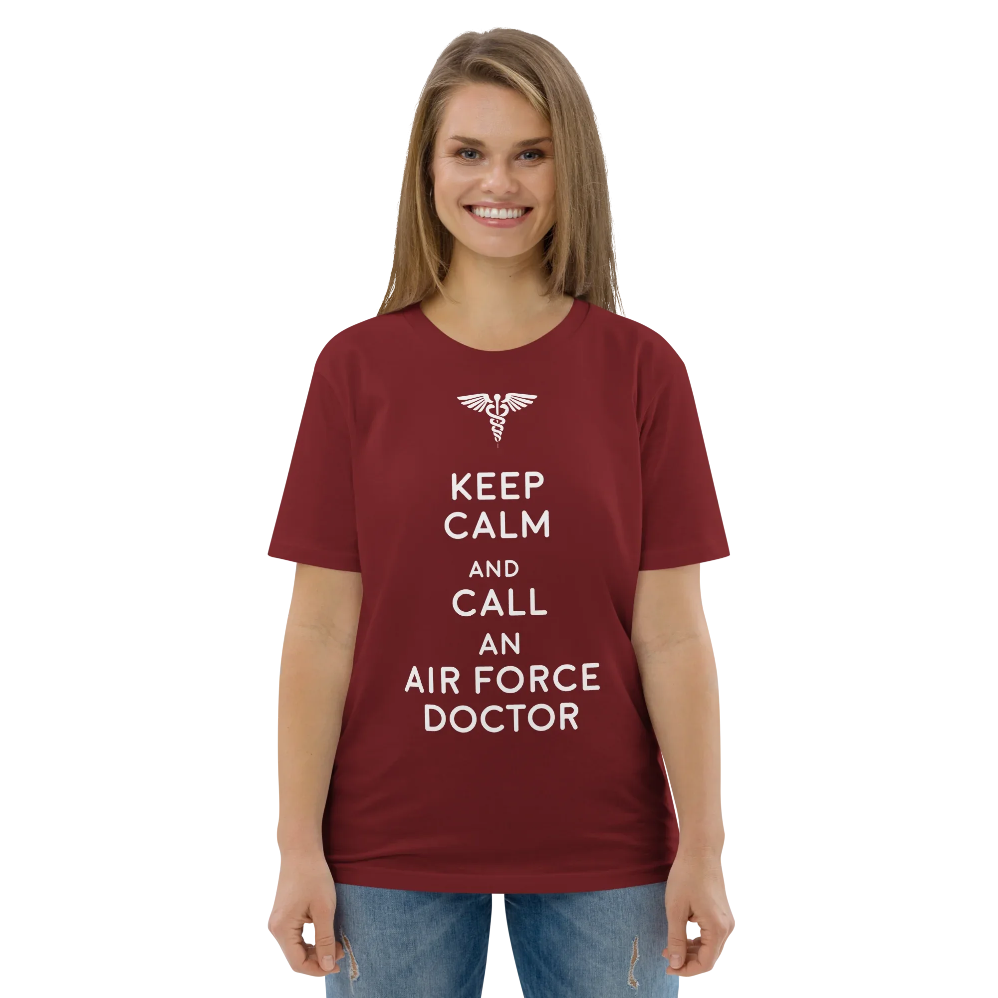 AIR FORCE DOCTOR unisex t-shirt - Printoo Shop - - Doctor, t-shirt, unisex, Unisex Organic Cotton T-Shirt | Stanley/Stella STTU169