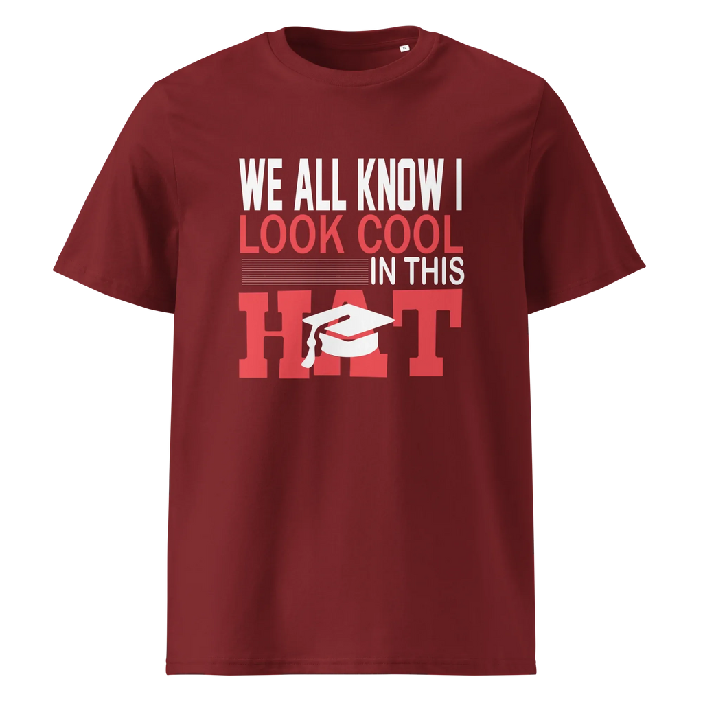 FUNNY COOL HAT unisex t-shirt - - Graduation shirts - Printoo Shop