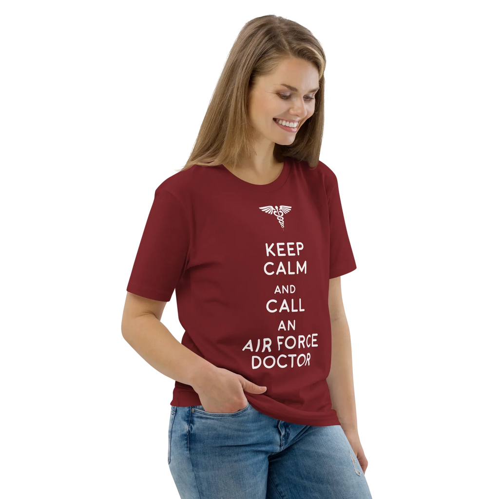 AIR FORCE DOCTOR unisex t-shirt - Printoo Shop - - Doctor, t-shirt, unisex, Unisex Organic Cotton T-Shirt | Stanley/Stella STTU169