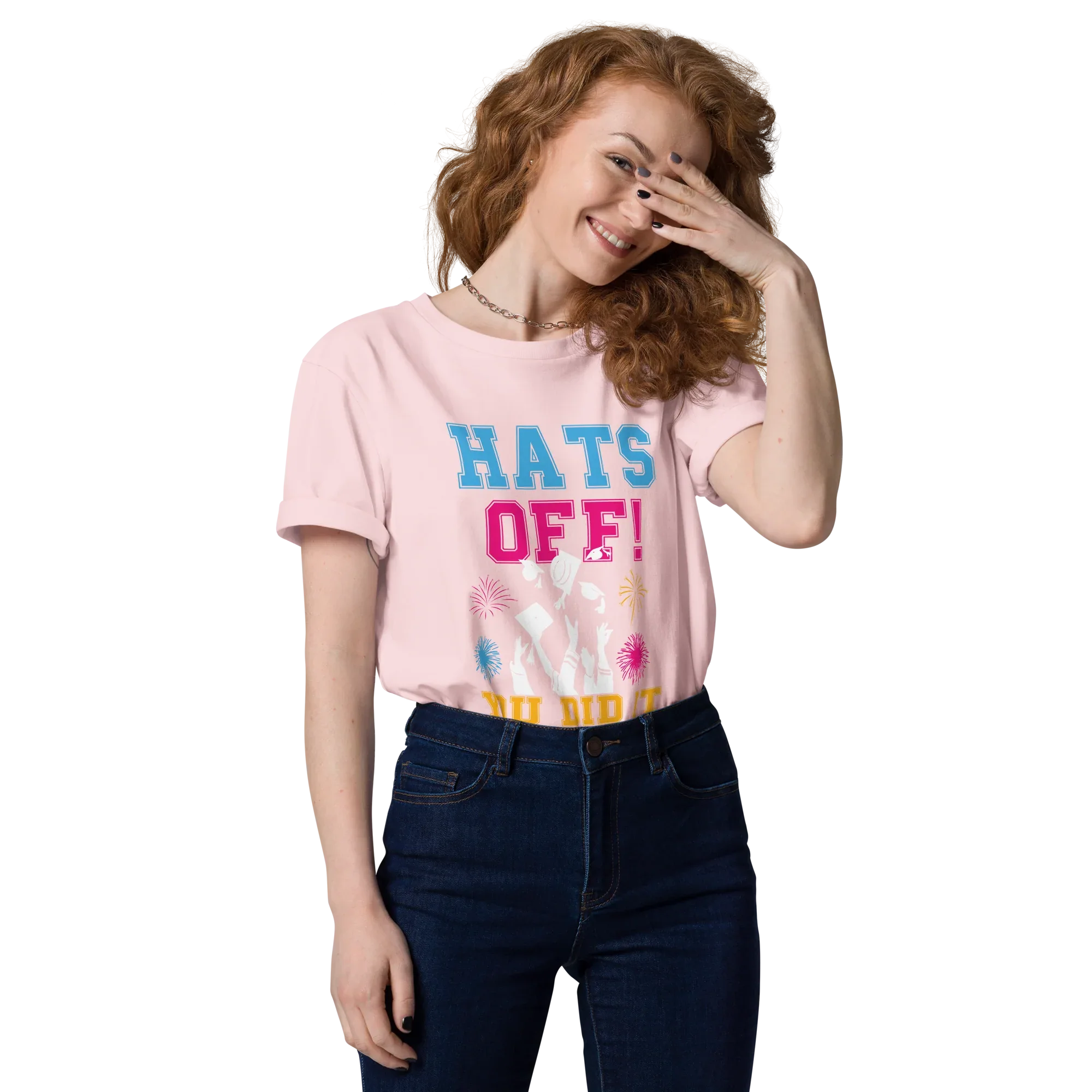 HATS OFF! unisex t-shirt - - Graduation shirts - Printoo Shop