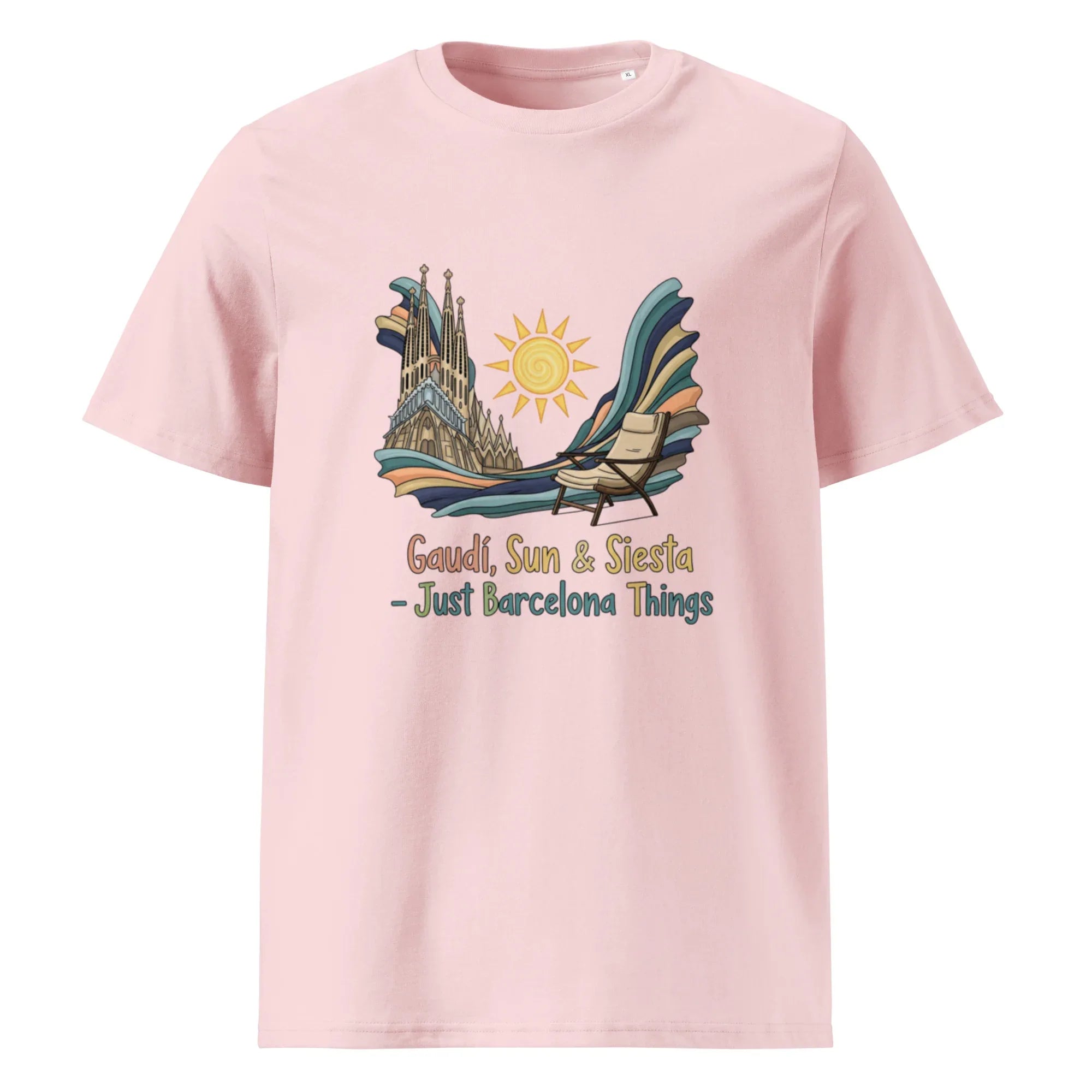 BARCELONA - GAUDI, SUN & SIESTA unisex t-shirt - Printoo Shop - - City t-shirts, t-shirt, unisex, Unisex Organic Cotton T-Shirt | Stanley/Stella STTU169