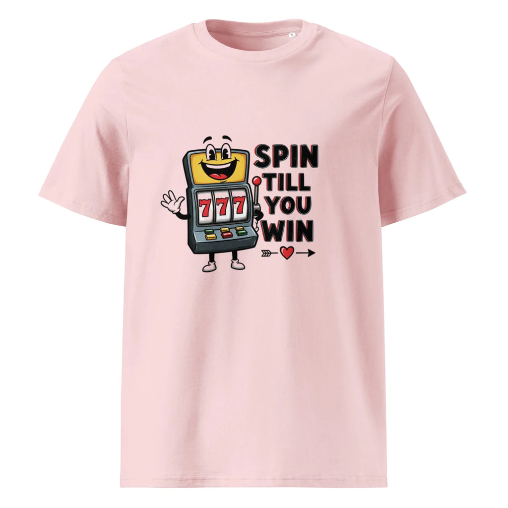 SPIN TILL YOU WIN unisex t-shirt - Printoo Shop - - gaming, t-shirt, unisex, Unisex Organic Cotton T-Shirt | Stanley/Stella STTU169