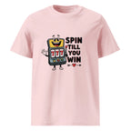 SPIN TILL YOU WIN unisex t-shirt - Printoo Shop - - gaming, t-shirt, unisex, Unisex Organic Cotton T-Shirt | Stanley/Stella STTU169