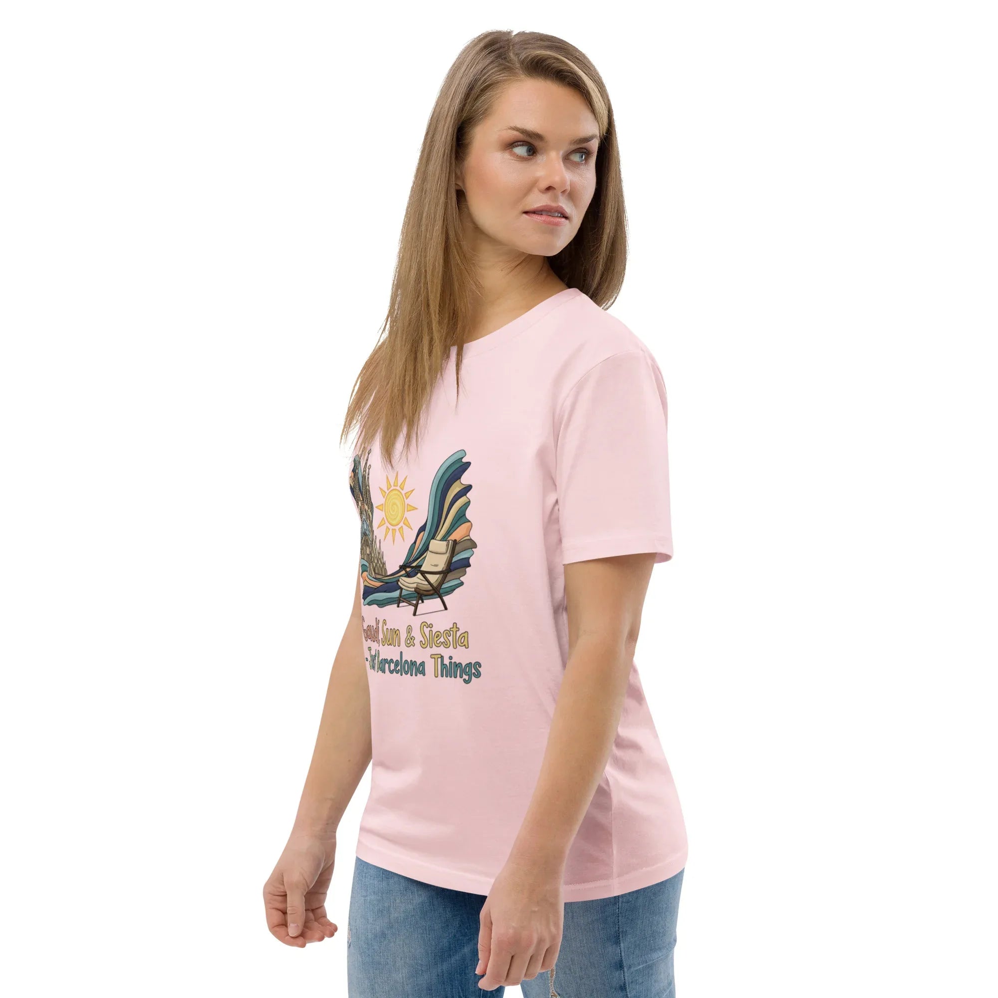 BARCELONA - GAUDI, SUN & SIESTA unisex t-shirt - Printoo Shop - - City t-shirts, t-shirt, unisex, Unisex Organic Cotton T-Shirt | Stanley/Stella STTU169