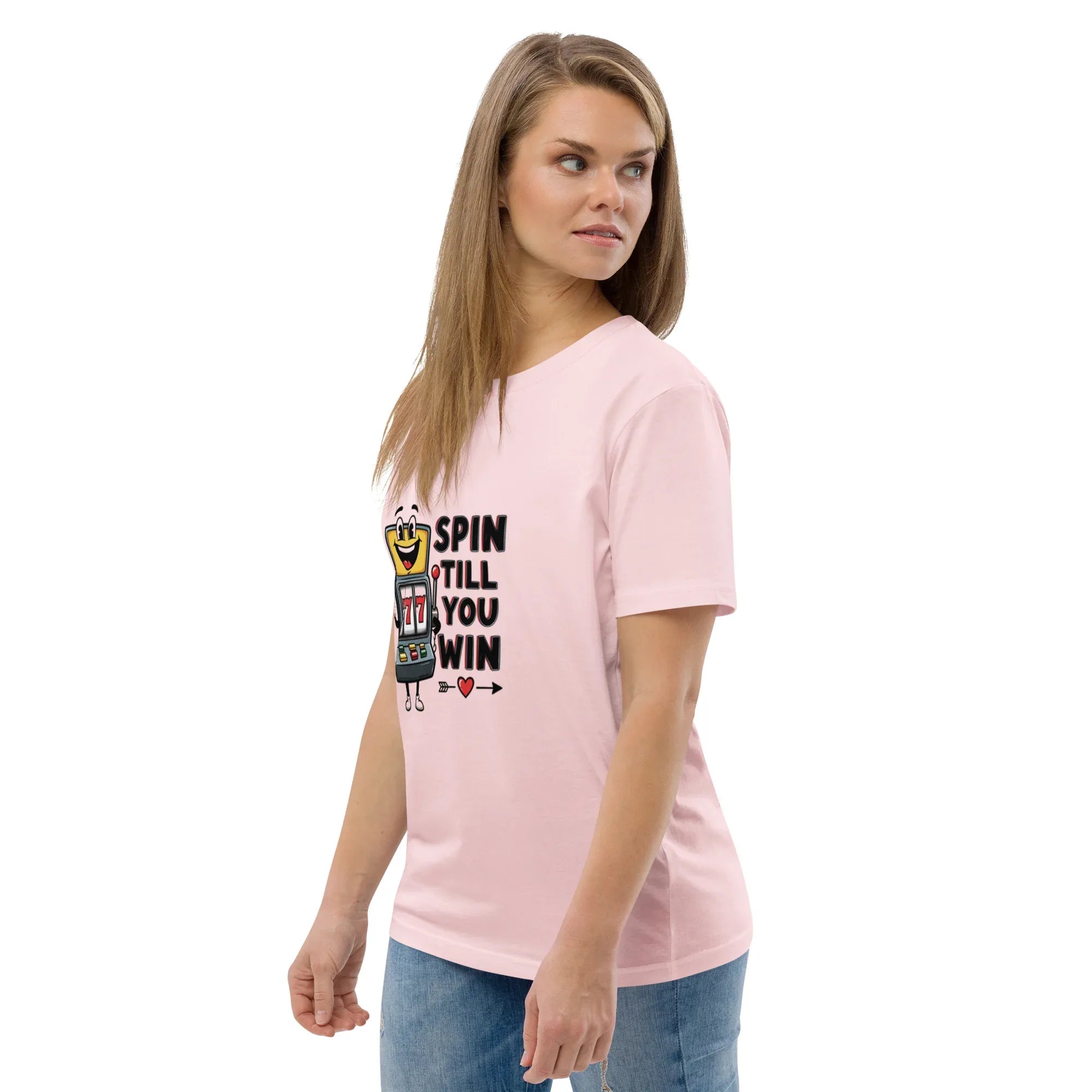 SPIN TILL YOU WIN unisex t-shirt - Printoo Shop - - gaming, t-shirt, unisex, Unisex Organic Cotton T-Shirt | Stanley/Stella STTU169