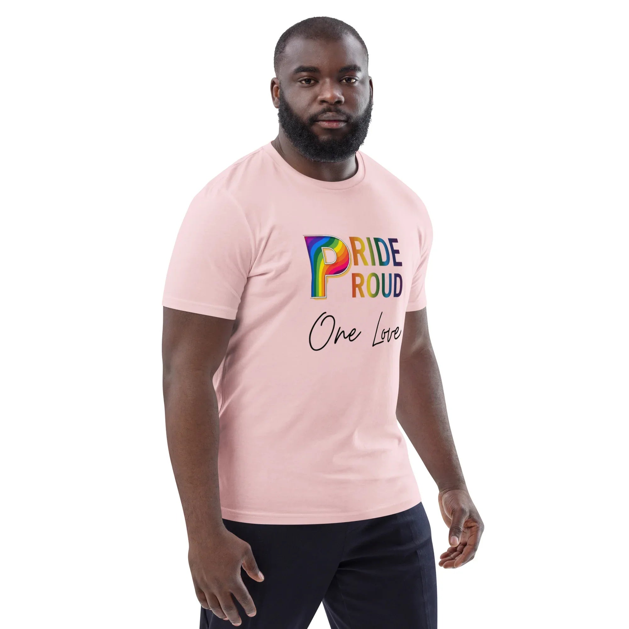 PRIDE & PROUD unisex t-shirt - Printoo Shop - - t-shirt, unisex, Unisex Organic Cotton T-Shirt | Stanley/Stella STTU169