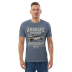 AMERICA'S HIGHWAY unisex t-shirt - Printoo Shop - - cars, t-shirt, unisex, Unisex Organic Cotton T-Shirt | Stanley/Stella STTU169
