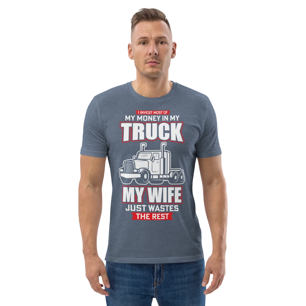 MY TRUCK & MY WIFE unisex t-shirt - - Cars & Trucks t-shirts - Printoo Shop
