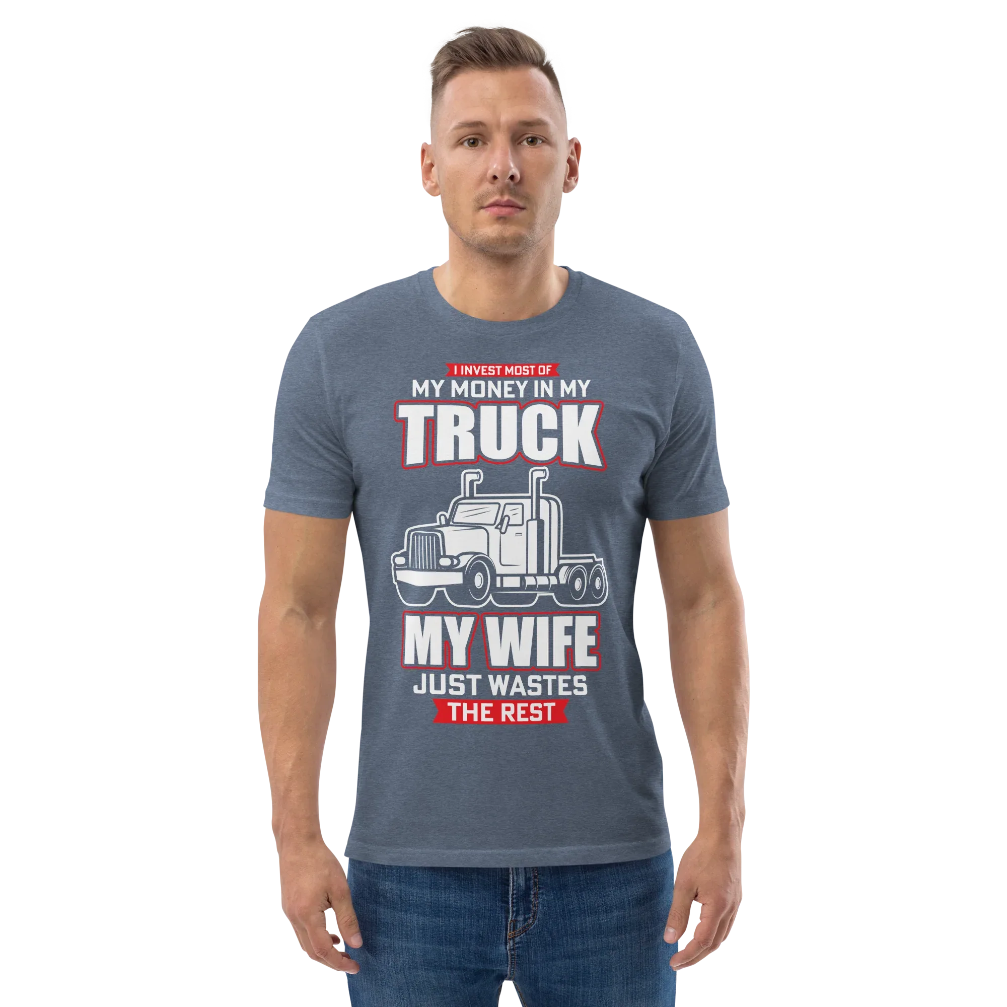 MY TRUCK & MY WIFE unisex t-shirt - - Cars & Trucks t-shirts - Printoo Shop