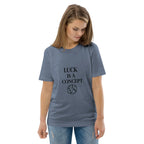 LUCK IS A CONCEPT unisex t-shirt - Printoo Shop - - gaming, t-shirt, unisex, Unisex Organic Cotton T-Shirt | Stanley/Stella STTU169