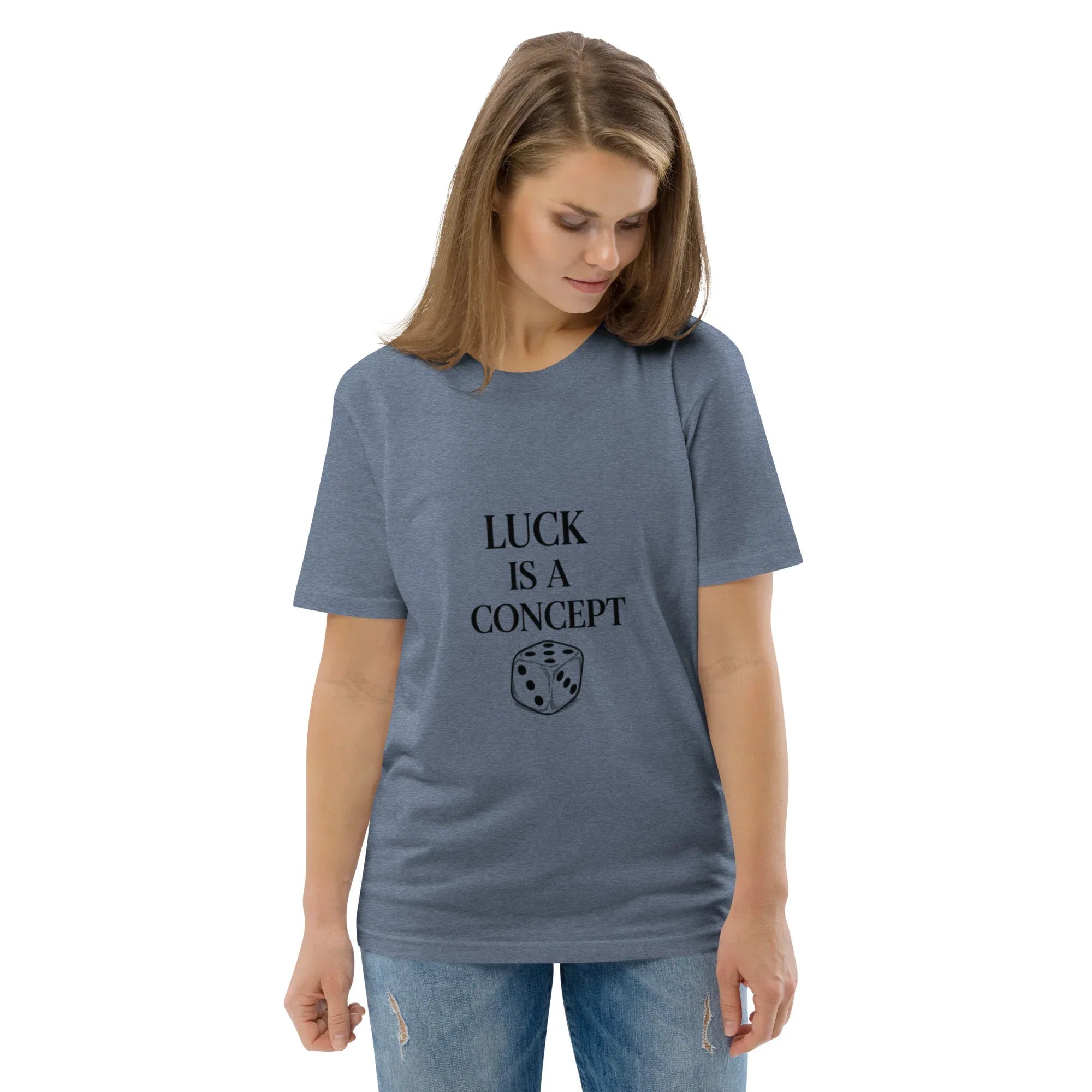 LUCK IS A CONCEPT unisex t-shirt - Printoo Shop - - gaming, t-shirt, unisex, Unisex Organic Cotton T-Shirt | Stanley/Stella STTU169