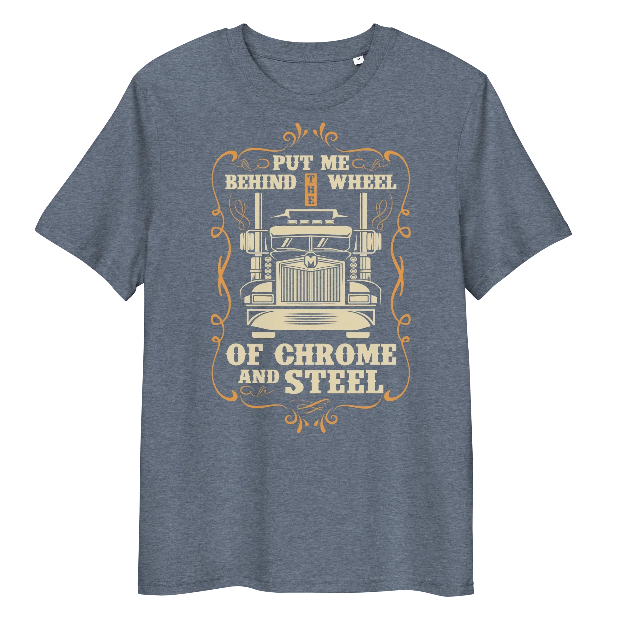 BEHIND THE WHEEL unisex t-shirt - Printoo Shop - - cars, t-shirt, unisex, Unisex Organic Cotton T-Shirt | Stanley/Stella STTU169