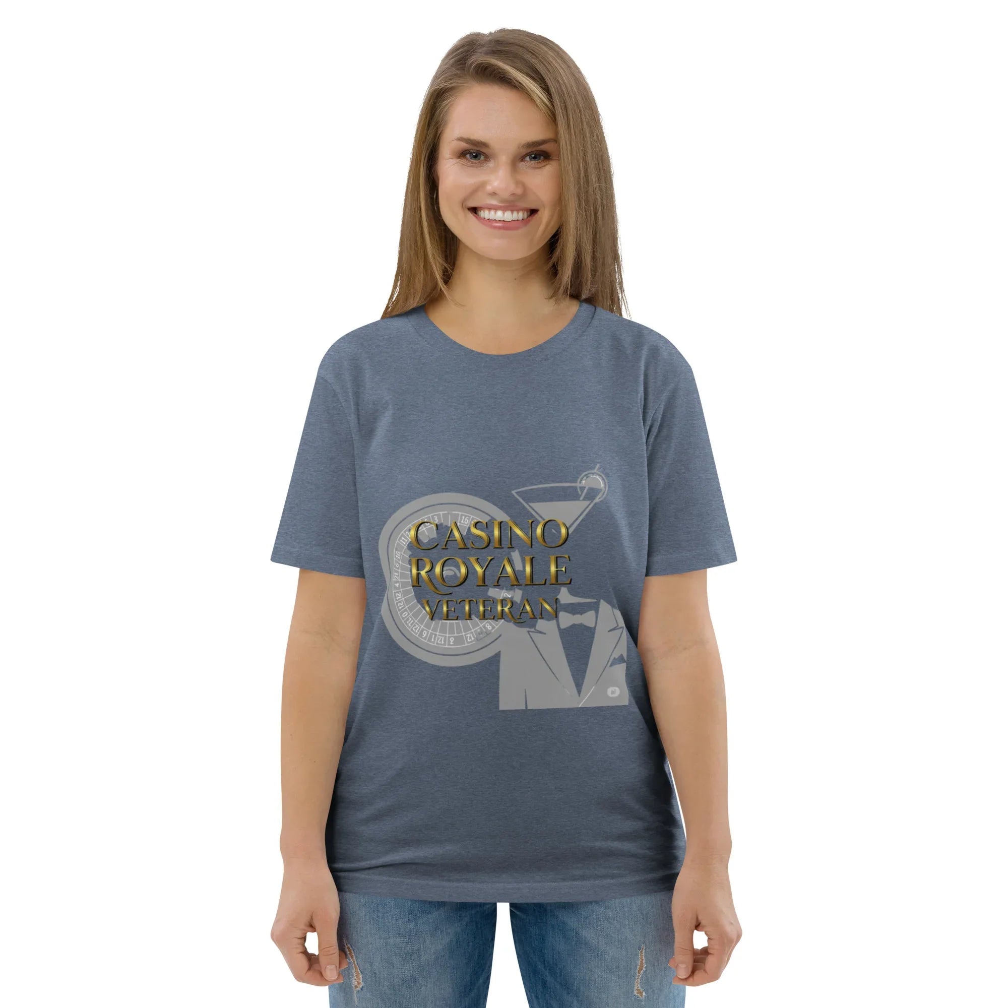 CASINO ROYALE VETERAN unisex t-shirt - Printoo Shop - - gaming, t-shirt, unisex, Unisex Organic Cotton T-Shirt | Stanley/Stella STTU169