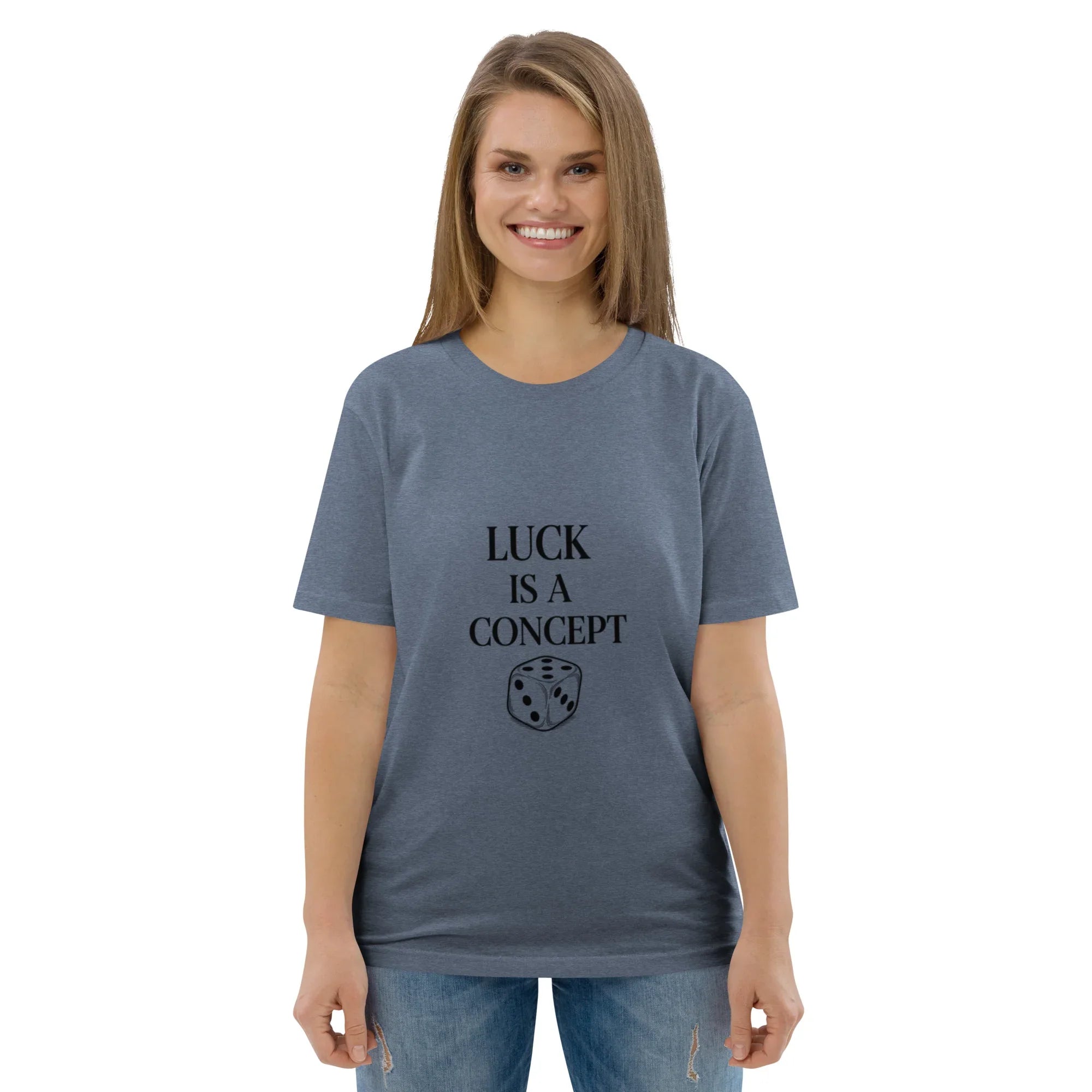 LUCK IS A CONCEPT unisex t-shirt - Printoo Shop - - gaming, t-shirt, unisex, Unisex Organic Cotton T-Shirt | Stanley/Stella STTU169