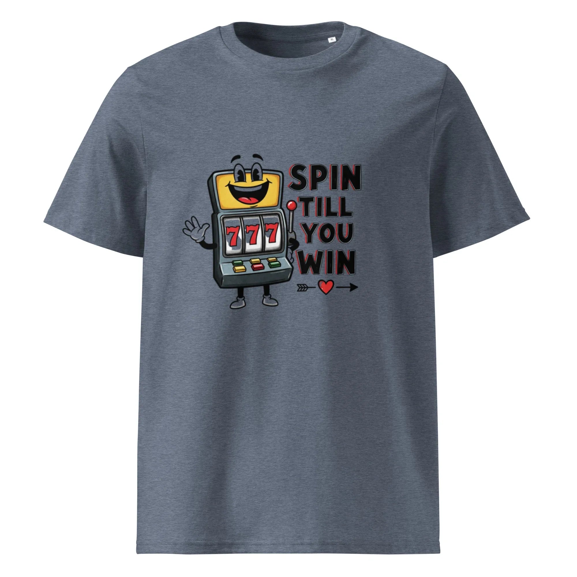 SPIN TILL YOU WIN unisex t-shirt - Printoo Shop - - gaming, t-shirt, unisex, Unisex Organic Cotton T-Shirt | Stanley/Stella STTU169