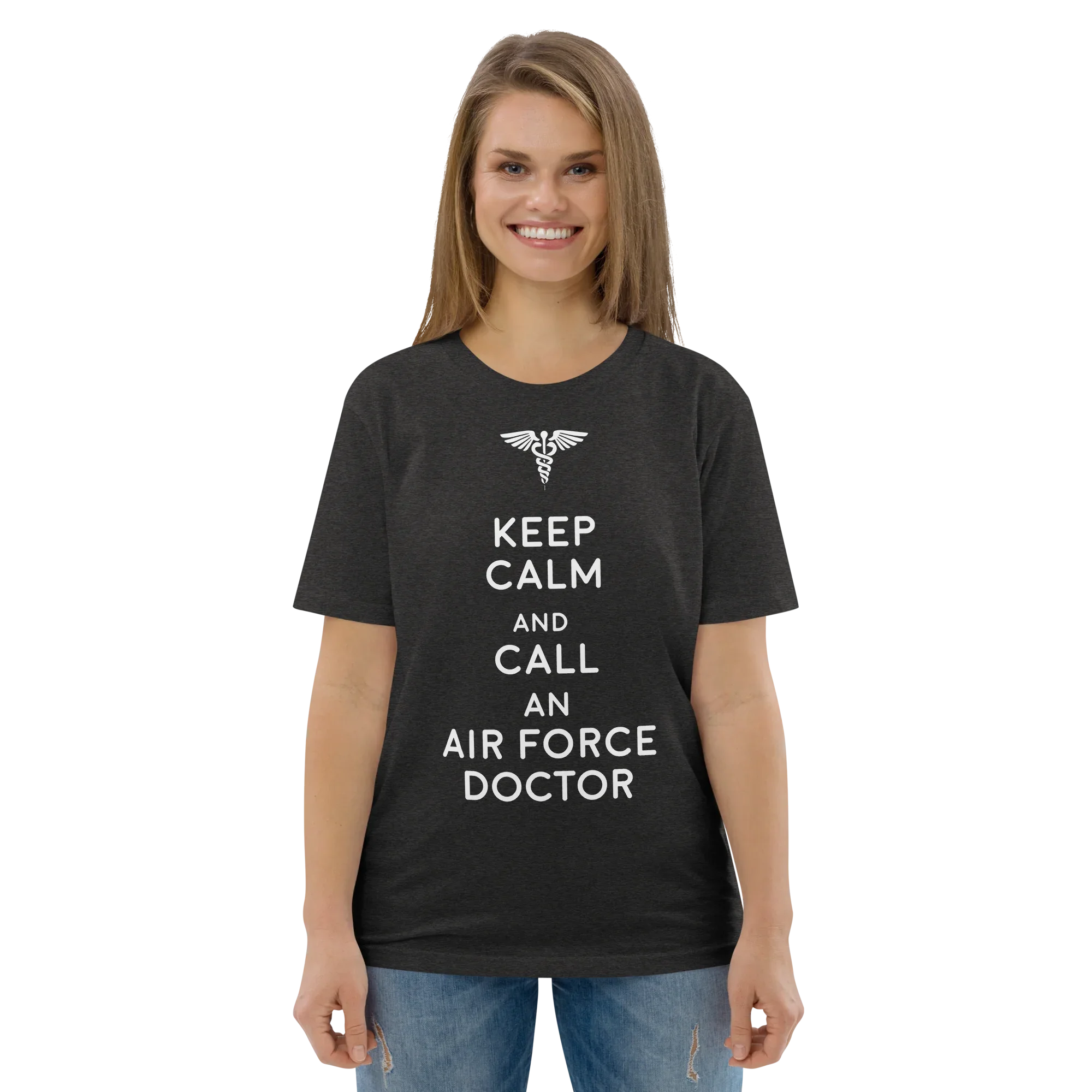 AIR FORCE DOCTOR unisex t-shirt - Printoo Shop - - Doctor, t-shirt, unisex, Unisex Organic Cotton T-Shirt | Stanley/Stella STTU169