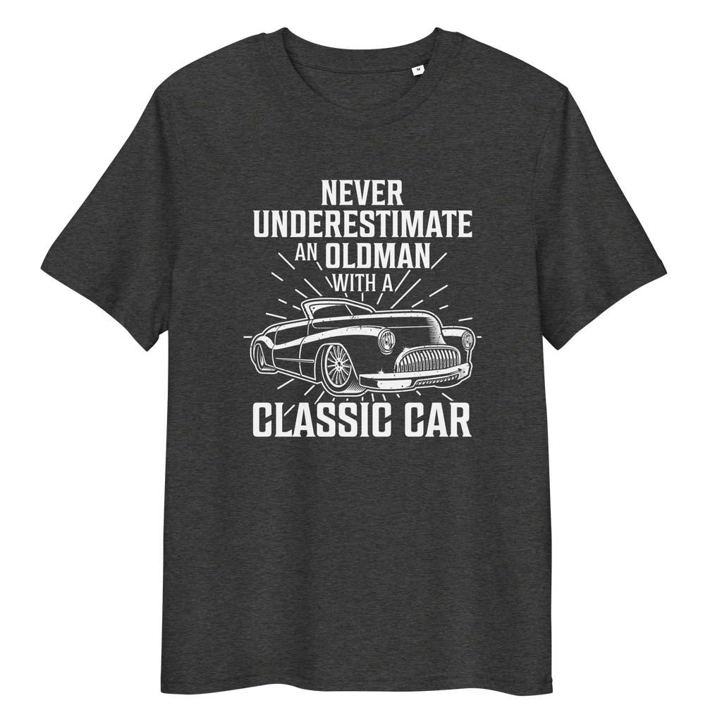 OLDMAN WITH A CLASSIC CAR unisex t-shirt - - - Printoo Shop